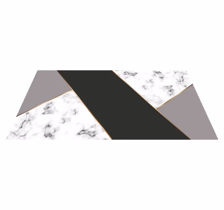 Alfombra vinílica textura Mármol negro y gris - TenVinilo