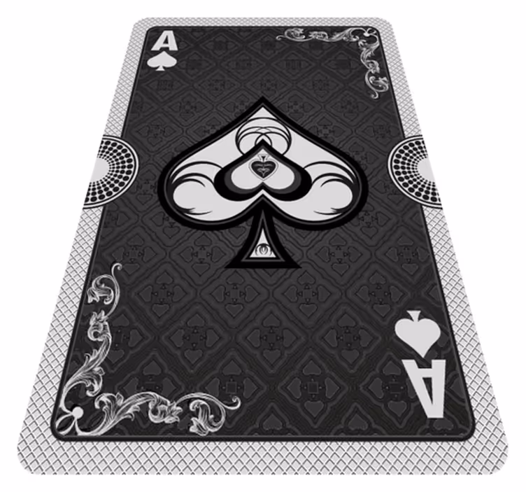 Alfombra vinílica juegos as de las cartas de juego - TenVinilo