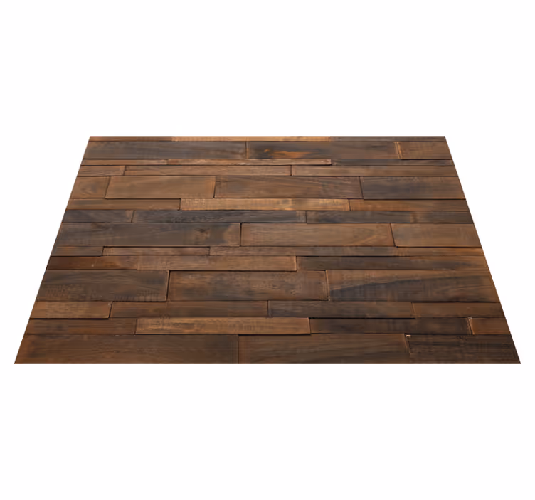 Alfombra vinílica imitación madera patrón rústico - TenVinilo