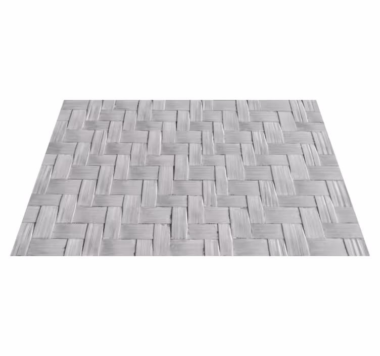 Alfombra vinílica salón textura gris tejida - TenVinilo