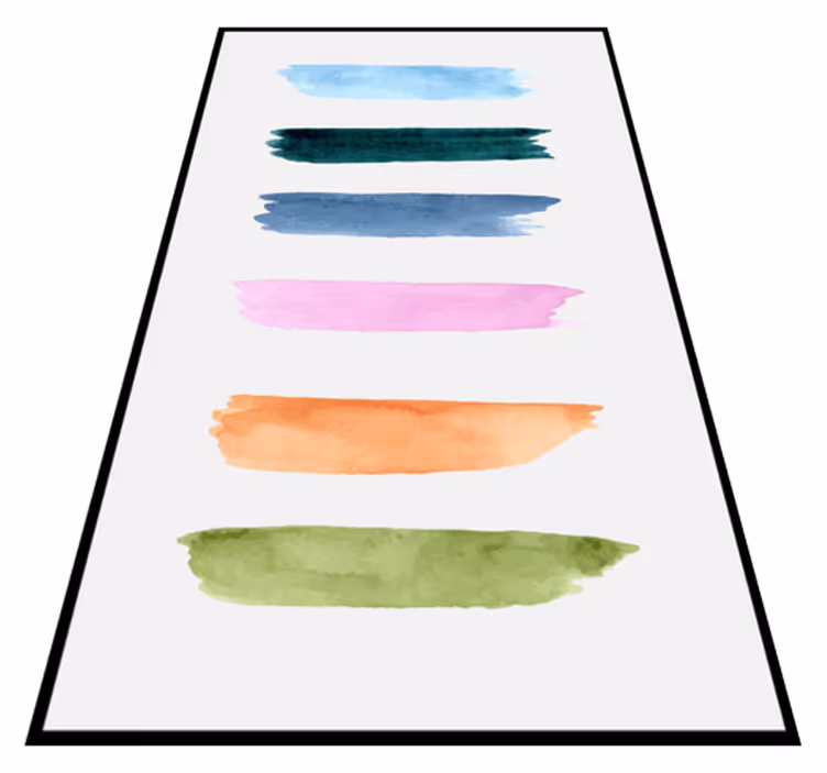 Alfombra vinílica minimalista rayas de acuarela - TenVinilo