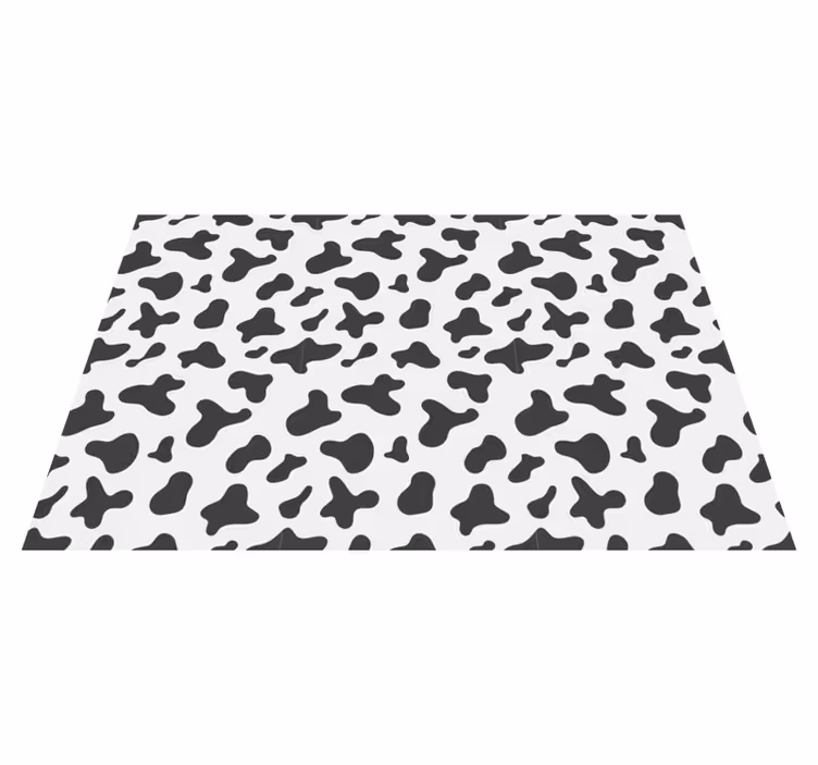 Alfombra vinílica animal print Impresión de vaca - TenVinilo