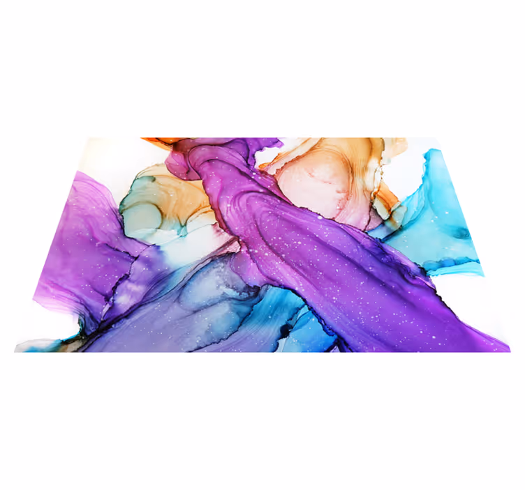 Alfombra vinílica baño remolinos de fluidos abstractos - TenVinilo