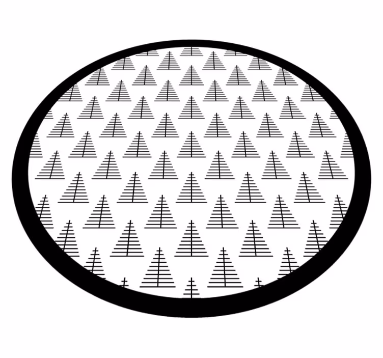 Alfombra vinílica cocina árboles nórdicos - TenVinilo