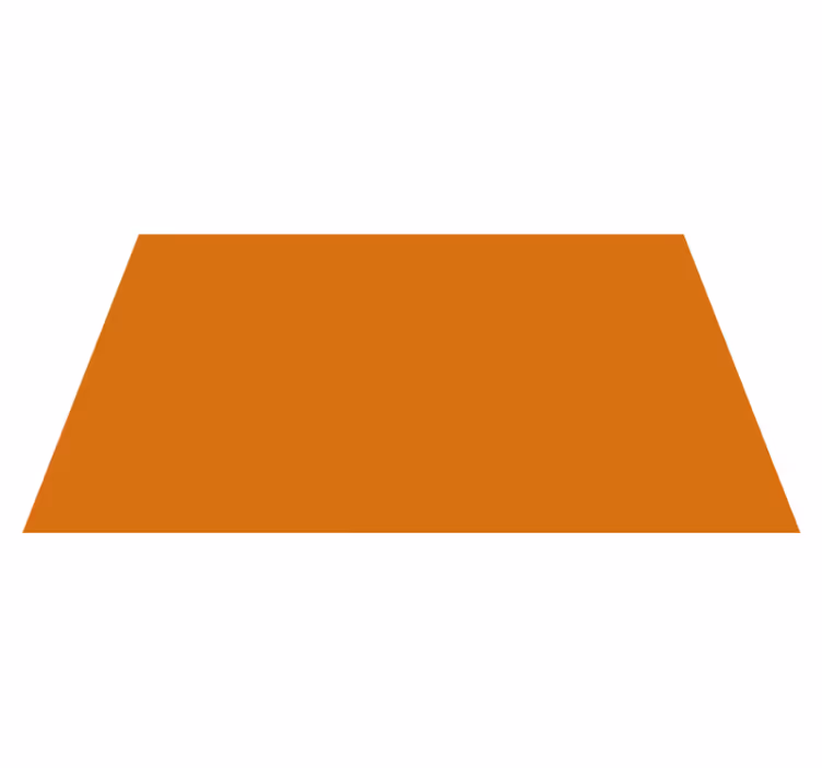 Alfombra vinílica rectangular naranja - TenVinilo