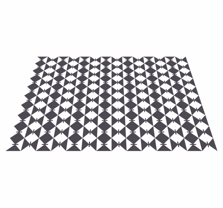 Alfombra vinílica geométrica patrón de diamante moderno - TenVinilo