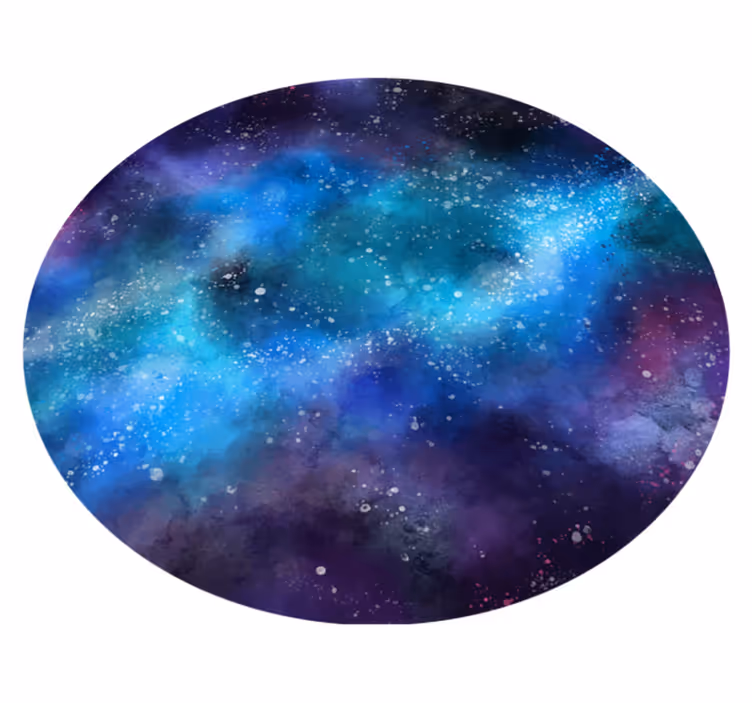 Alfombra de vinilo infantil lugar de nebulosa de niños - TenVinilo