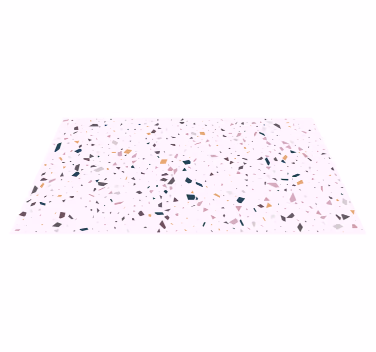 Alfombra vinilo cocina terrazo rosa clásico - TenVinilo
