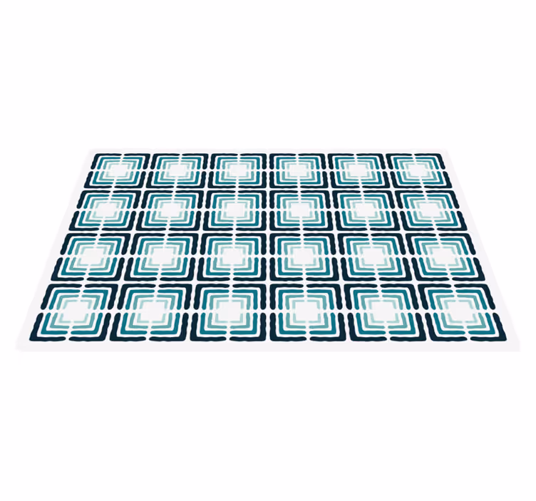 Alfombra vinílica cocina formas estampadas abstractas - TenVinilo