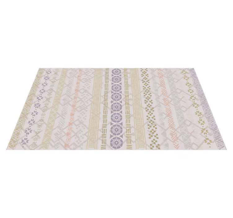 Alfombra vinilo efecto mosaico en beige - TenVinilo