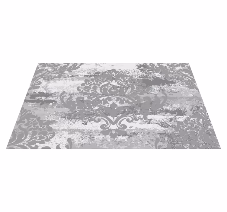 Alfombra vinilo mosaico gris rompecabezas - TenVinilo