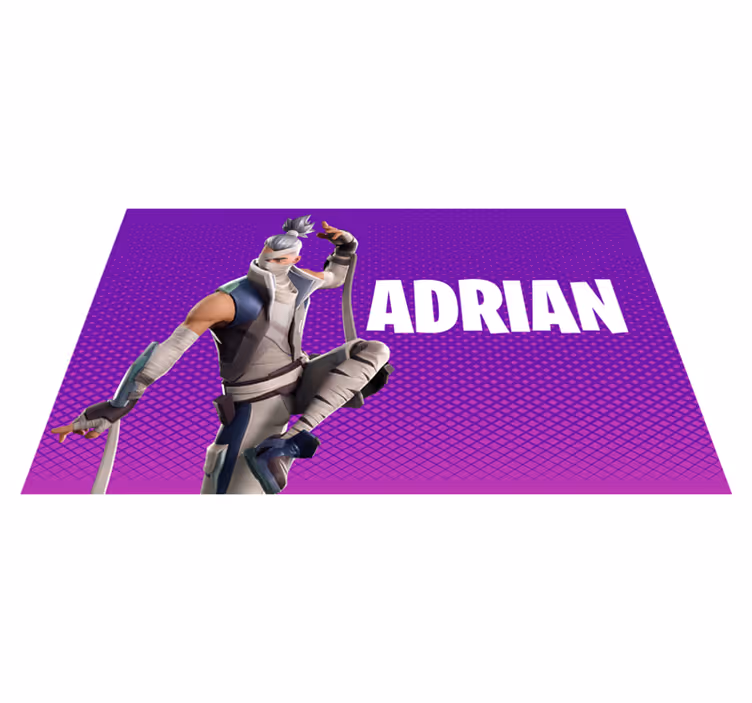 Alfombra vinílica juvenil personaje de juego personalizado - TenVinilo