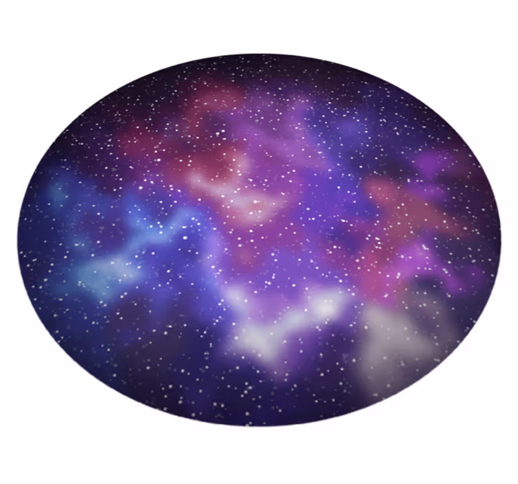 Alfombra vinílica dormitorio Hermosas estrellas espaciales colori - TenVinilo