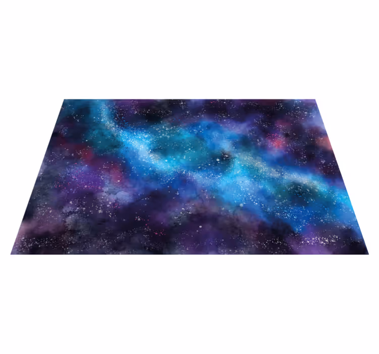 Alfombra vinílica dormitorio fantasía cósmica - TenVinilo