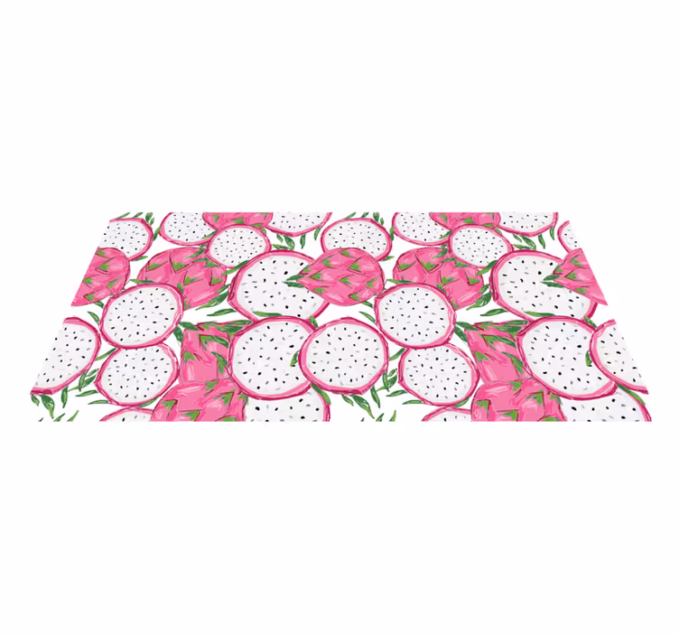 Alfombra vinílica cocina concepto de fruta tropical - TenVinilo