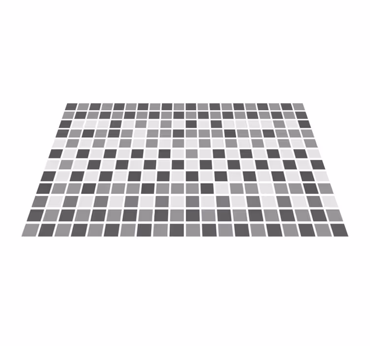 Alfombra vinílica baño tonos grises - TenVinilo