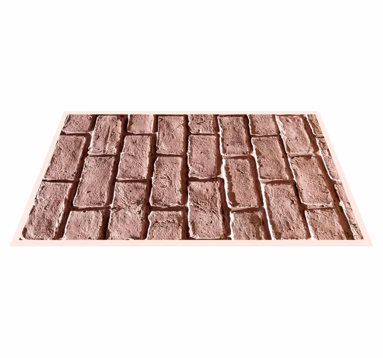 Alfombra vinílica imitación piedra diseño ladrillo rústico - TenVinilo