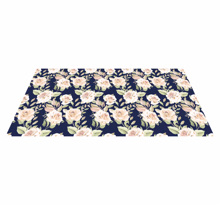 Alfombra vinílica naturaleza elegante componente floral - TenVinilo