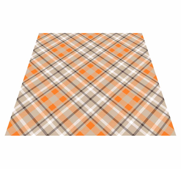 Alfombra vinílica rayas estilo de estampado a cuadros - TenVinilo