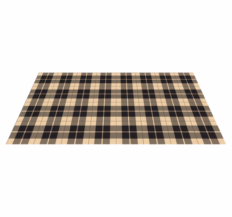 Alfombra vinílica rayas tonos con estampados de cuadros - TenVinilo