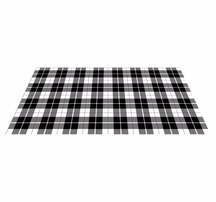 Alfombra vinilo rectangular Patrón de cuadrados gris oscuro y cla - TenVinilo