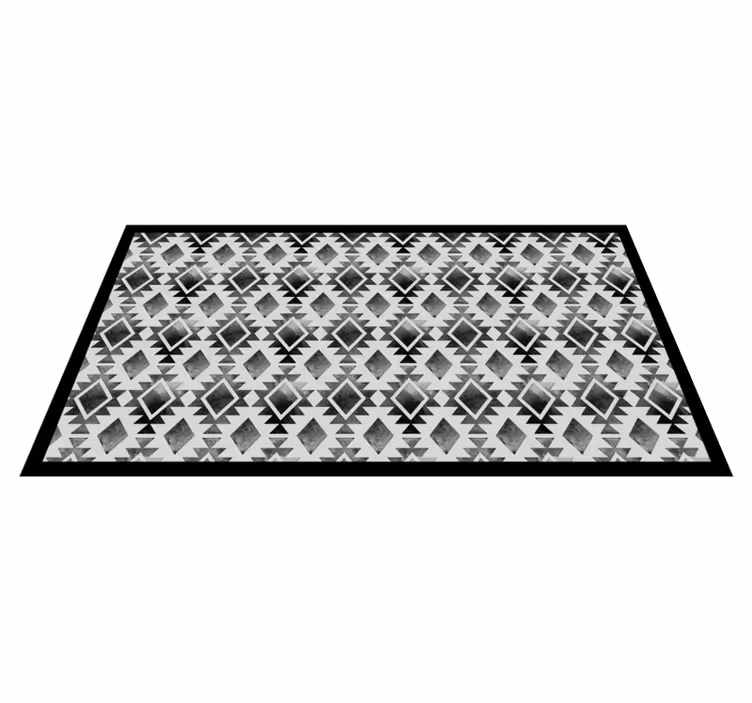 Alfombra vinílica moderna estilo de patrón geométrico - TenVinilo