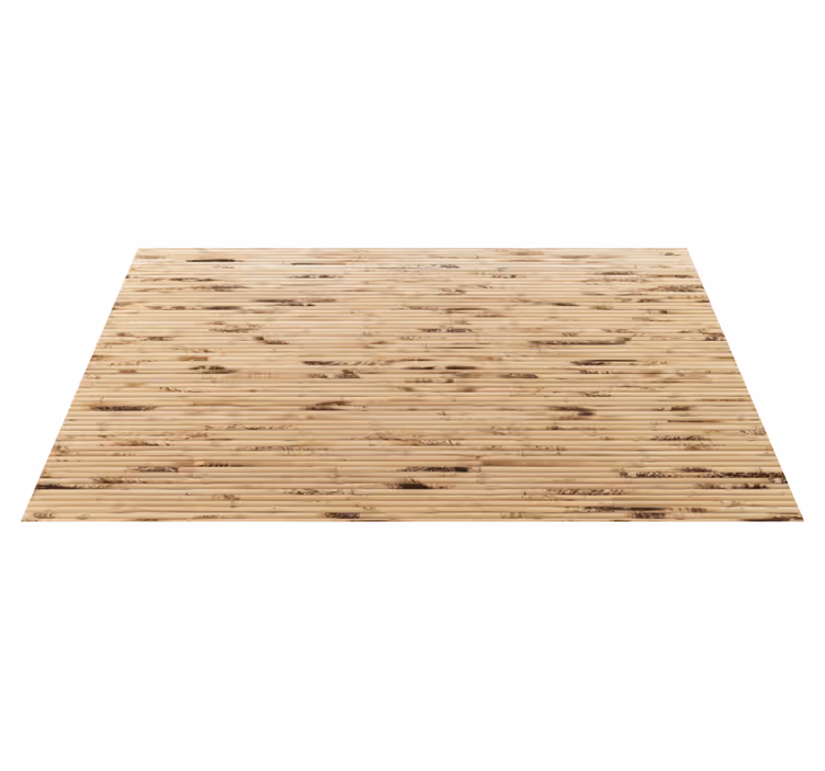 Alfombra vinílica imitación madera efecto bambú natural - TenVinilo
