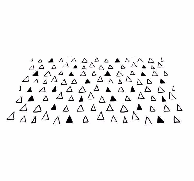 Alfombra vinílica de estrellas patrones triangulares - TenVinilo