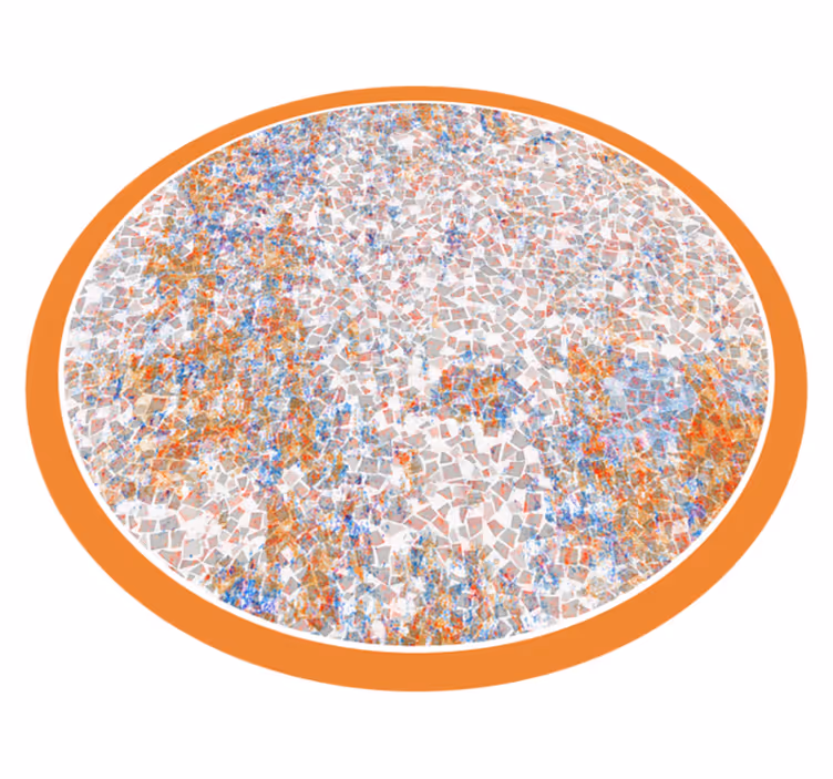 Alfombra vinilo cocina Textura de mosaico gris porcelana - TenVinilo