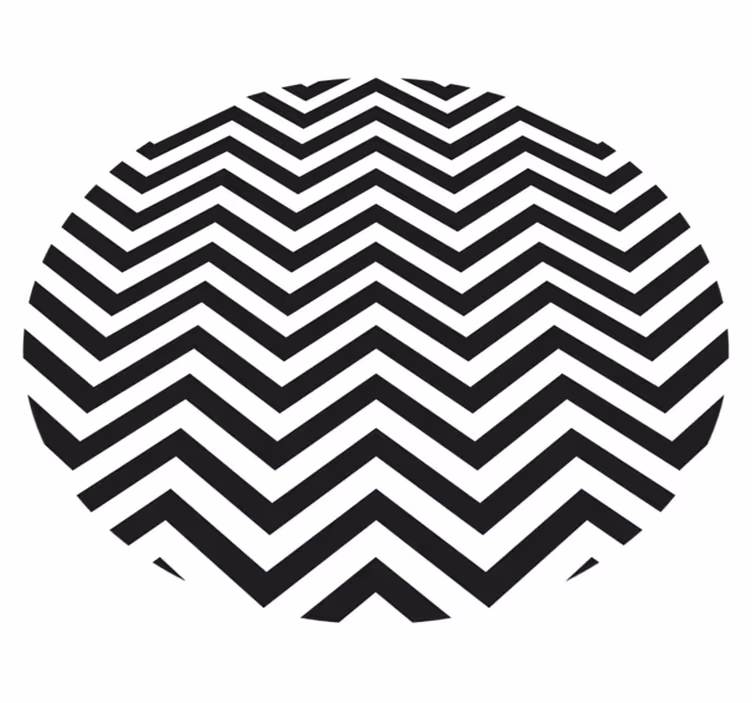 Alfombra vinílica geométrica motivo chevron - TenVinilo