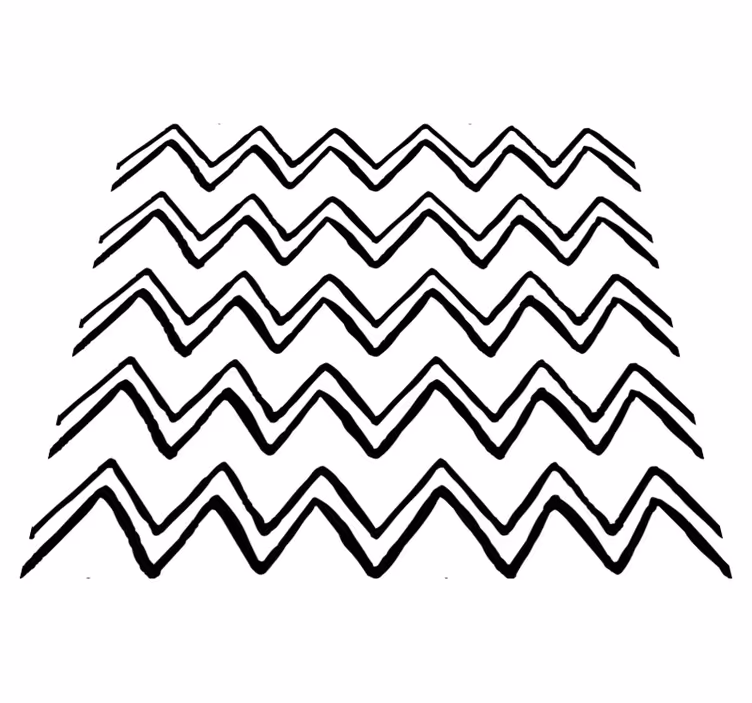 Alfombra vinílica rayas motivo en zigzag - TenVinilo