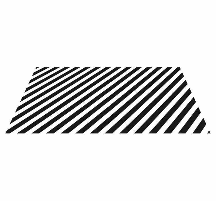 Alfombra vinílica rayas blanco y negro - TenVinilo
