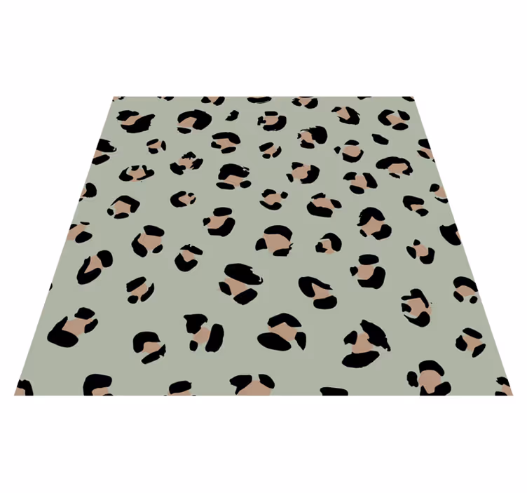 Alfombra vinílica animal print piel de leopardo - TenVinilo