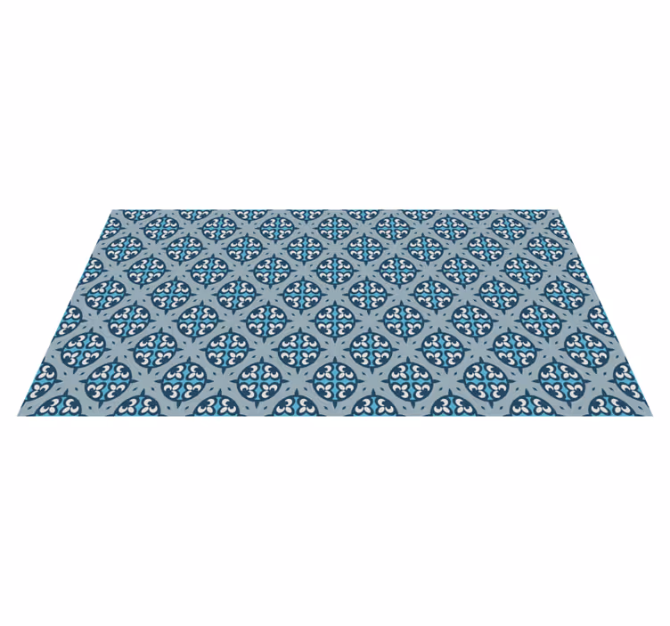 Alfombra vinílica mosaico azulejos con patrones fantasiosos - TenVinilo