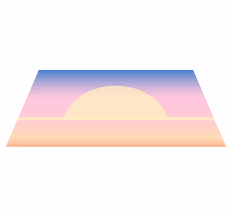Alfombra vinílica naturaleza gradiente del amanecer - TenVinilo