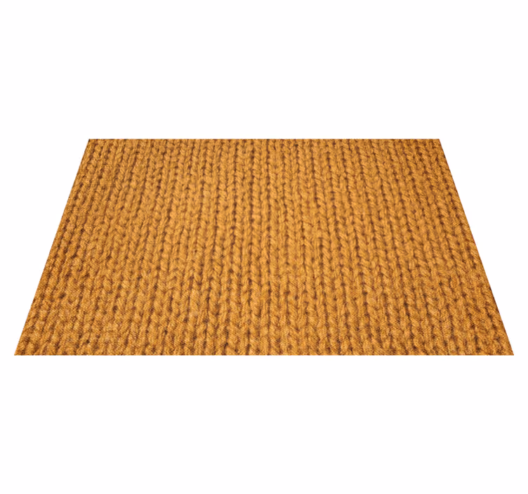Alfombra vinílica textura Imitación de fibra natural naranja - TenVinilo