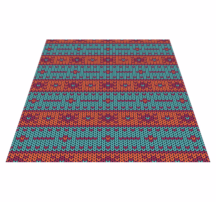 Alfombra vinílica textura Rayas multicolor imitación fibra natura - TenVinilo