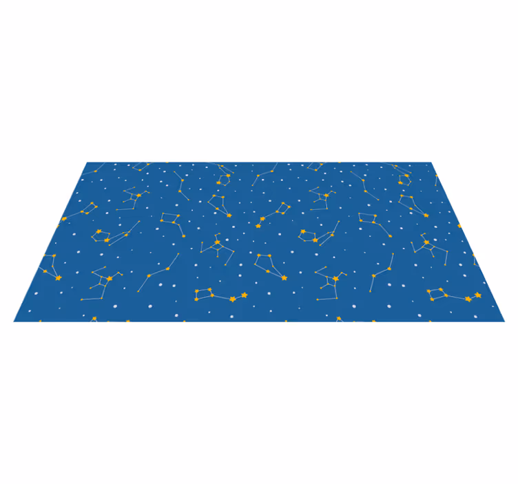 Alfombra vinílica de estrellas Constelaciones en el gráfico del c - TenVinilo