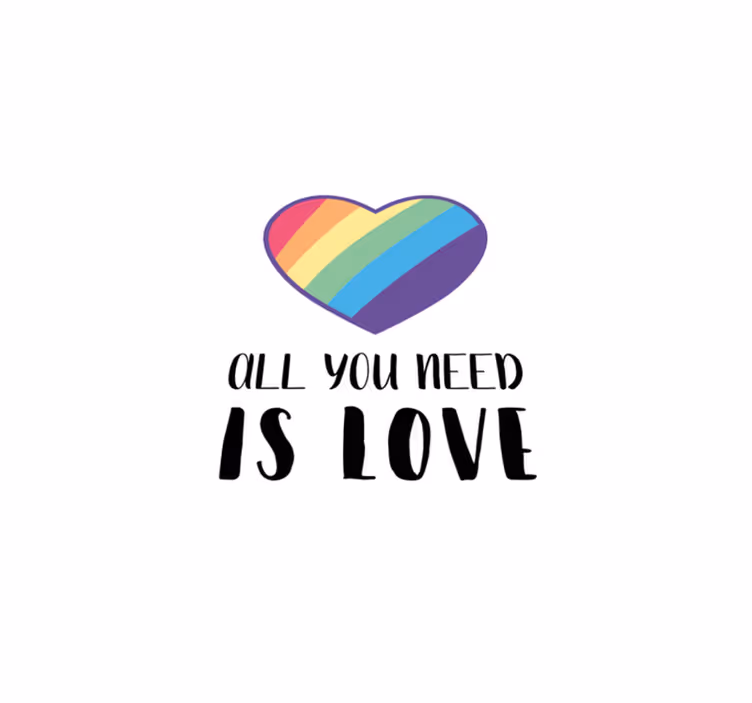 Alfombra vinílica salón Símbolo social de amor lgbt - TenVinilo