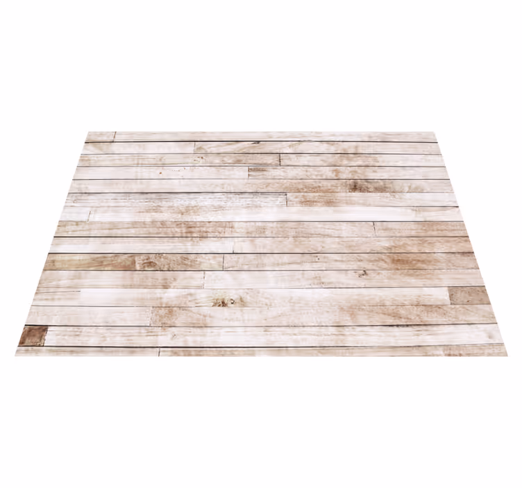 Alfombra vinílica imitación madera efecto de tablones claros - TenVinilo