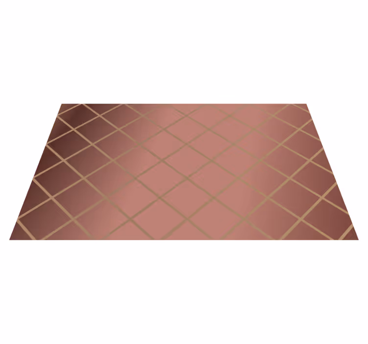 Alfombra vinílica moderna elegante patrón de diamantes - TenVinilo