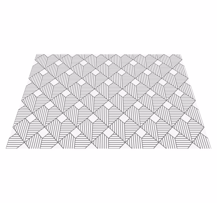 Alfombra exterior vinilo Patrón de forma regular blanco - TenVinilo
