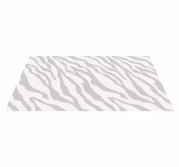 Aflombra vinílica animales Patrón de cebra gris claro - TenVinilo