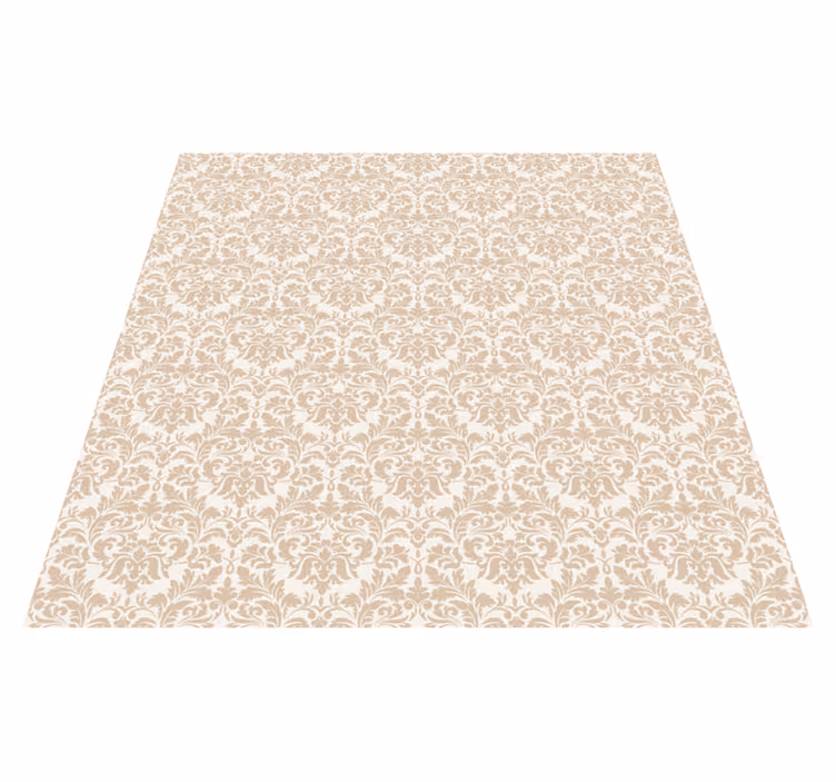 Alfombra vinílica recibidor delicado motivo floral - TenVinilo