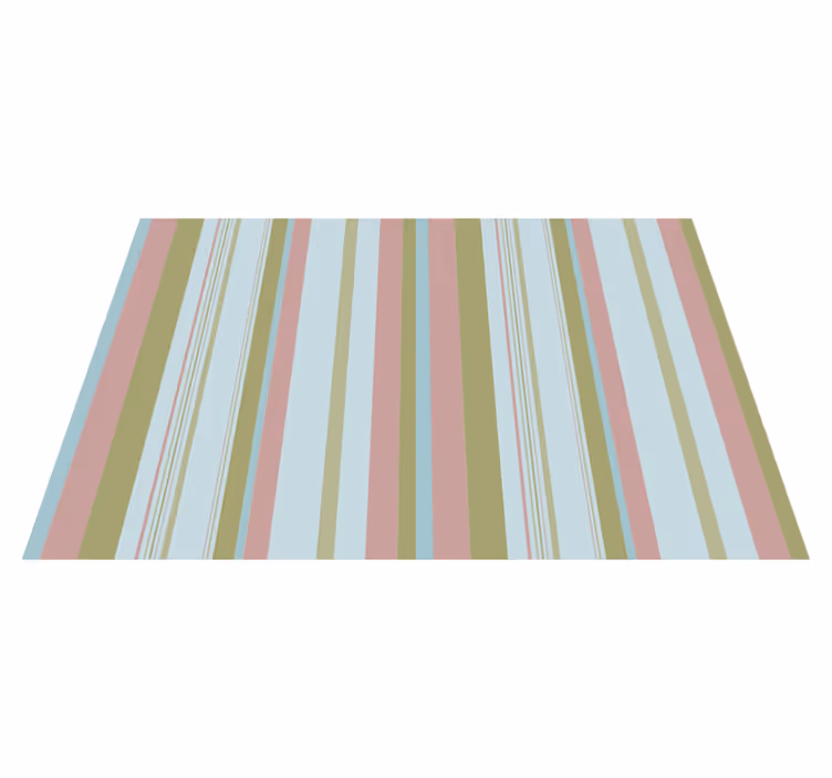 Alfombra vinílica rayas patrón de pastel colorido - TenVinilo