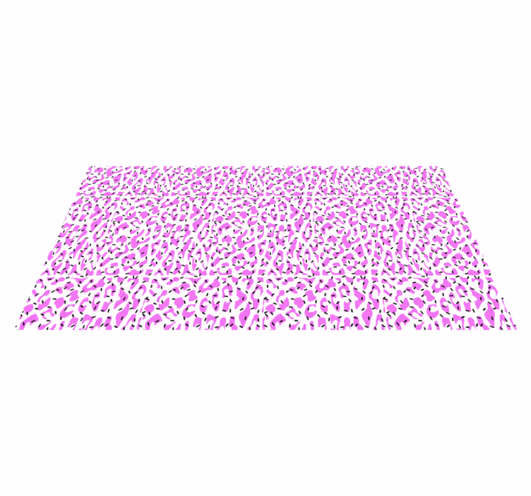 Alfombra vinílica animal print estampado de leopardo fucsia - TenVinilo