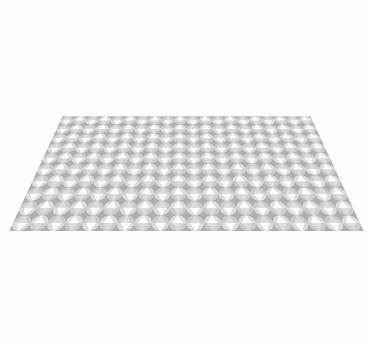 Alfombra vinílica mosaico motivo geométrico redondo - TenVinilo
