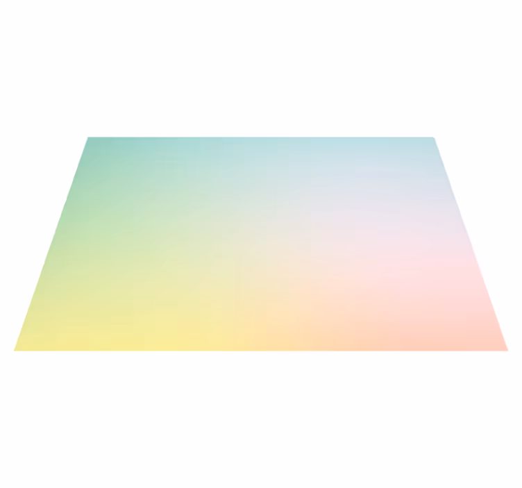 Alfombras vinílicas modernas Arcoiris pastel estilo "kawaii" - TenVinilo