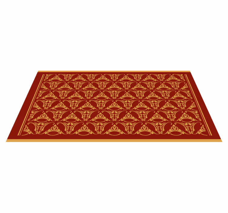 Alfombra vinílica vintage elegancia inspirada en mandalas - TenVinilo