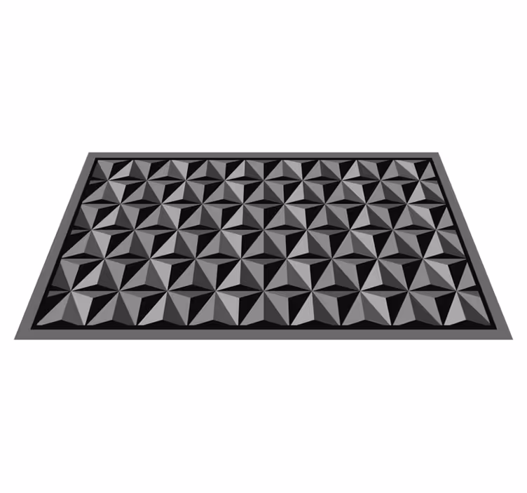 Alfombra vinílica geométrica patrones geométricos - TenVinilo